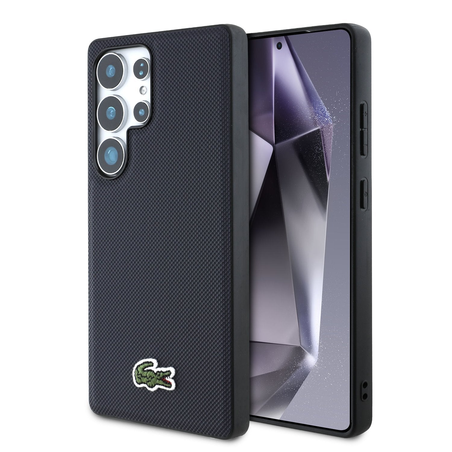 Lacoste MagSafe kryt na Samsung - Iconic Petit Pique Woven Logo