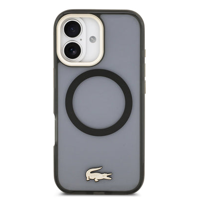 Lacoste PC/TPU Frosted Finish Gold Logo MagSafe Zadní Kryt