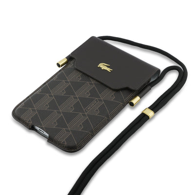 Lacoste PVC Blend Monogram Metal Logo Kapsa na Telefon XL - pohled 4
