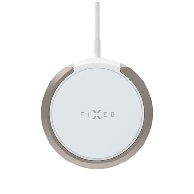 MagSafe 15W bezdrátová nabíječka se stojánkem FIXED bílá - pohled 1