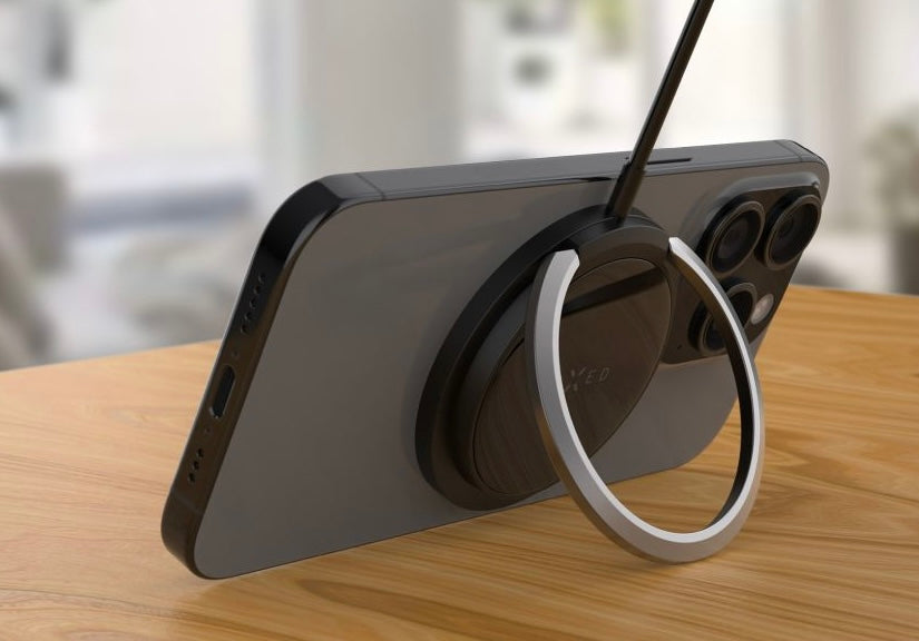MagSafe 15W bezdrátová nabíječka se stojánkem FIXED černá - pohled 3