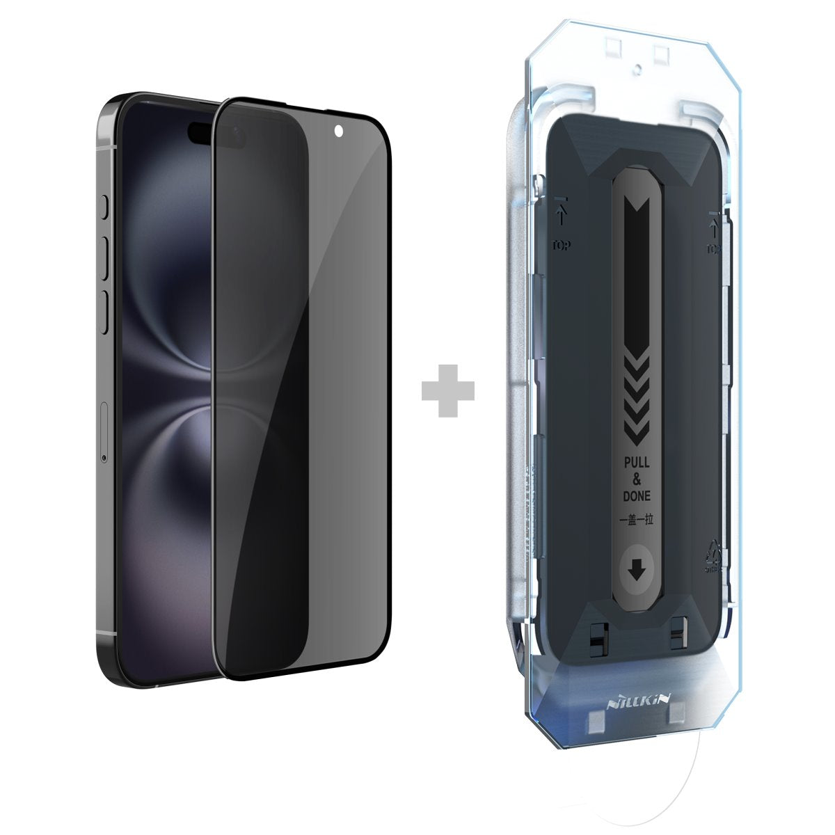 Nillkin Tvrzené Sklo 2.5D s aplikátorem black - pohled 1
