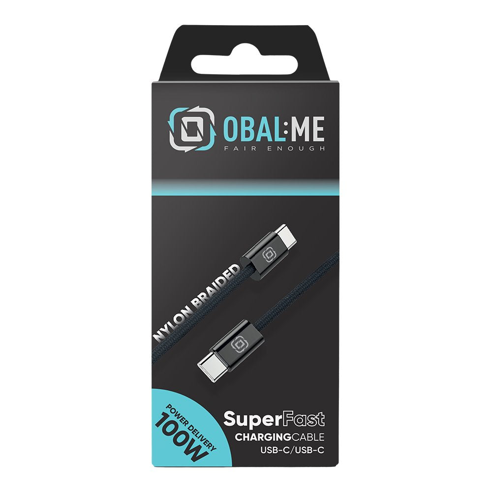 OBAL:ME Super Fast USB-C na USB-C Pletený kabel 100W - pohled 3