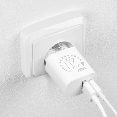 OBAL:ME Cestovní Nabíječka USB-A + USB-C 20W - pohled 4