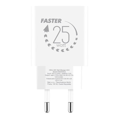OBAL:ME Cestovní Nabíječka USB-A + USB-C 25W - pohled 1