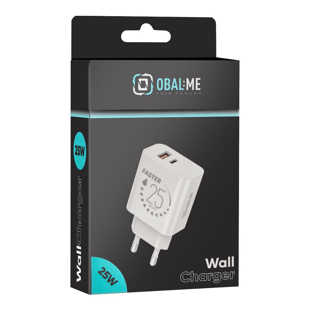 OBAL:ME Cestovní Nabíječka USB-A + USB-C 25W - pohled 4