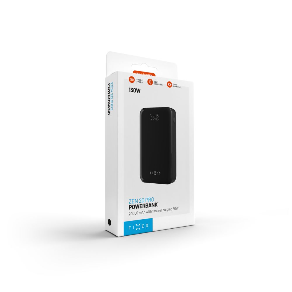 Powerbanka FIXED 20 000 mAh s LCD displejem - pohled 7