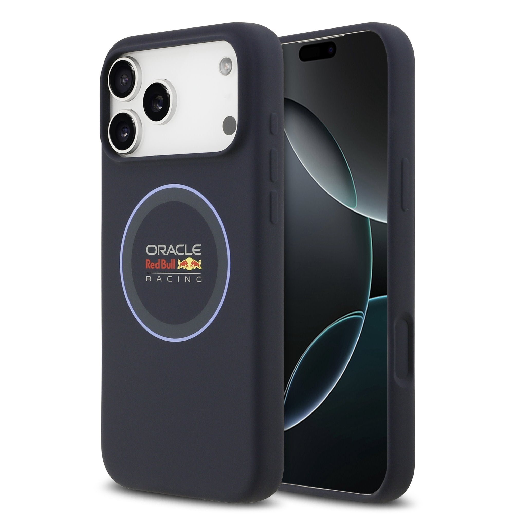 Red Bull MagSafe silikonový kryt na iPhone – Blue Ring - pohled 10