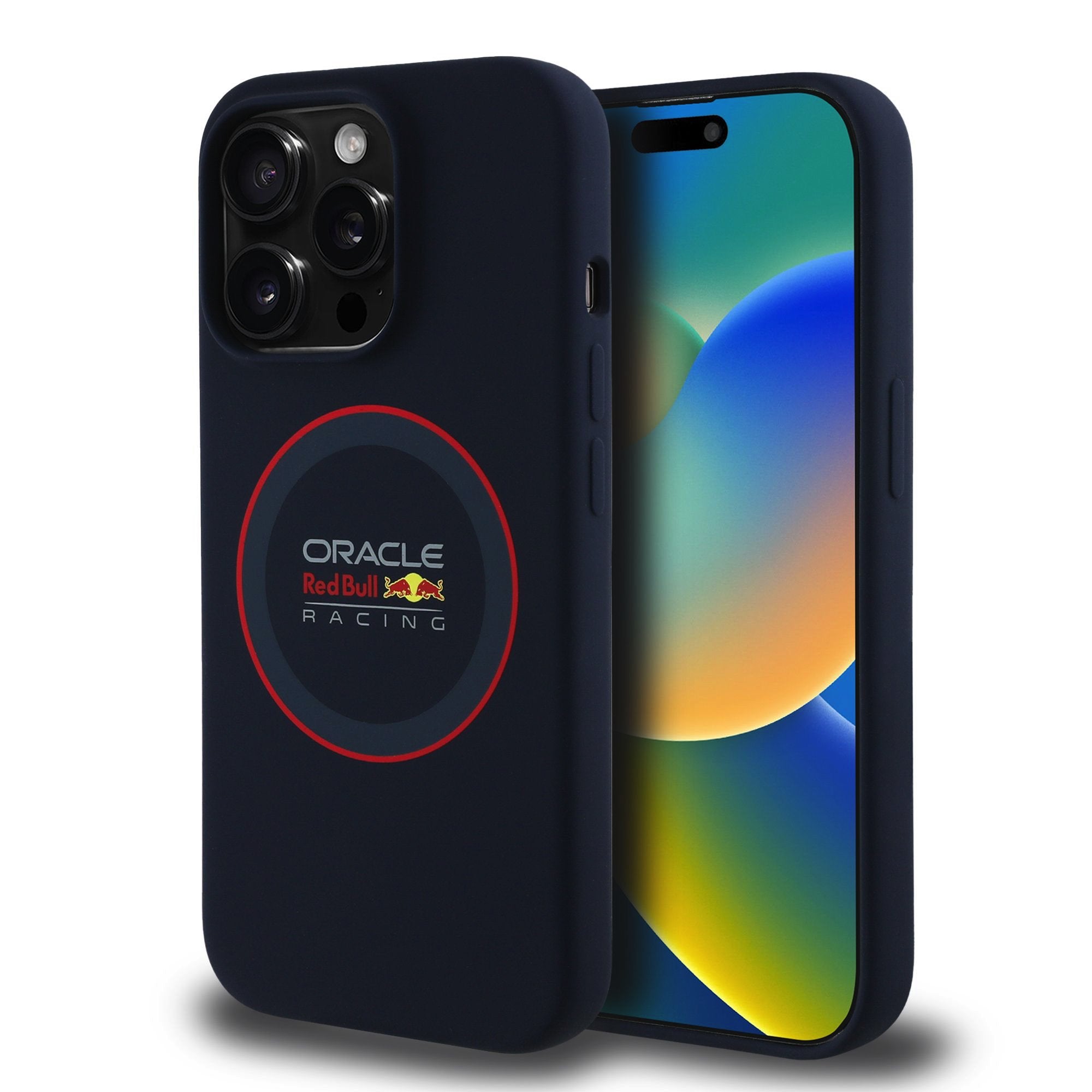 Red Bull MagSafe silikonový kryt na iPhone – Blue Ring - pohled 17