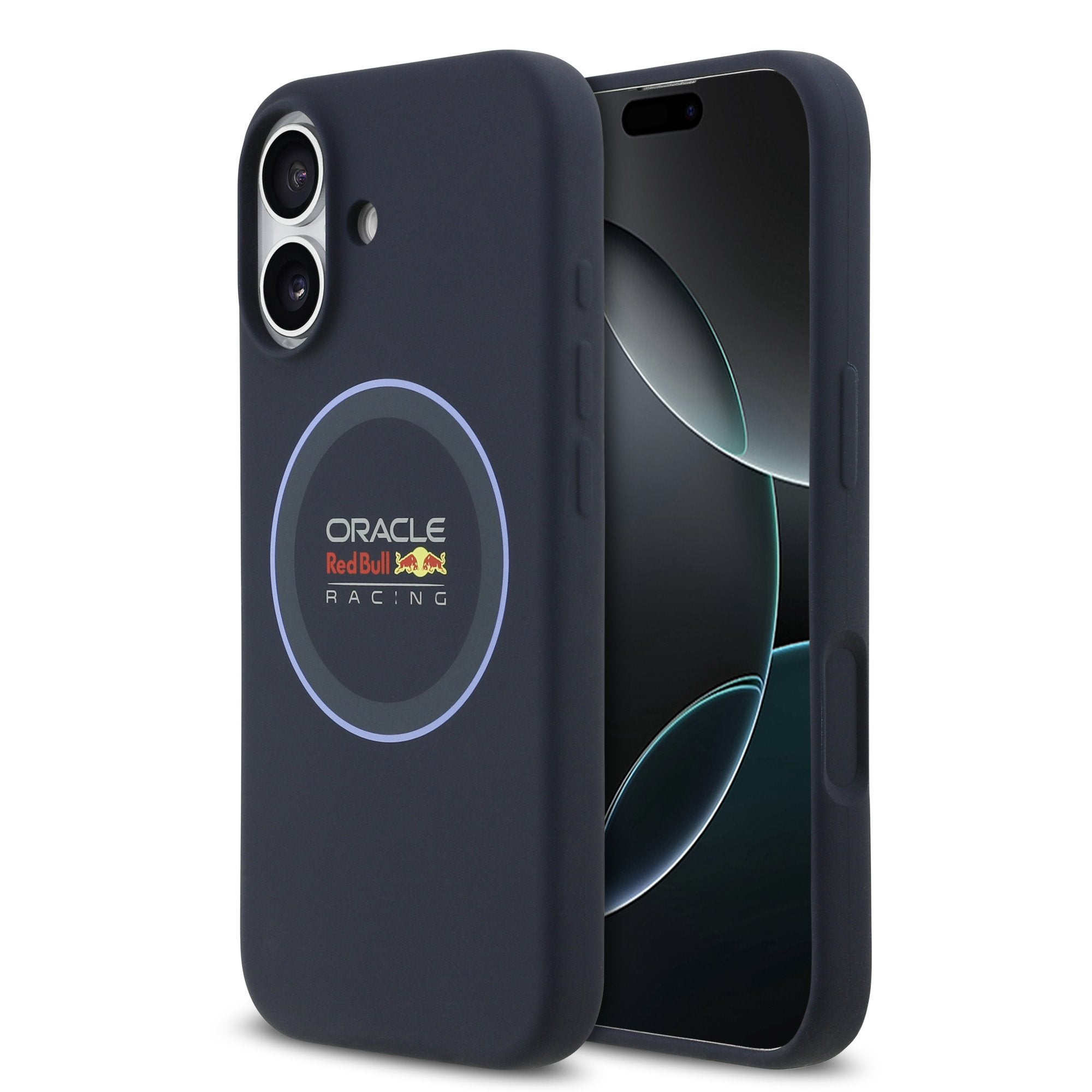 Red Bull MagSafe silikonový kryt na iPhone – Blue Ring - pohled 6