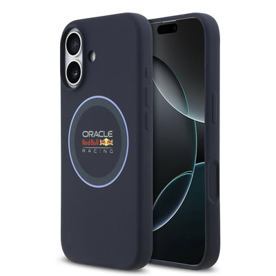 Red Bull MagSafe silikonový kryt na iPhone – Blue Ring