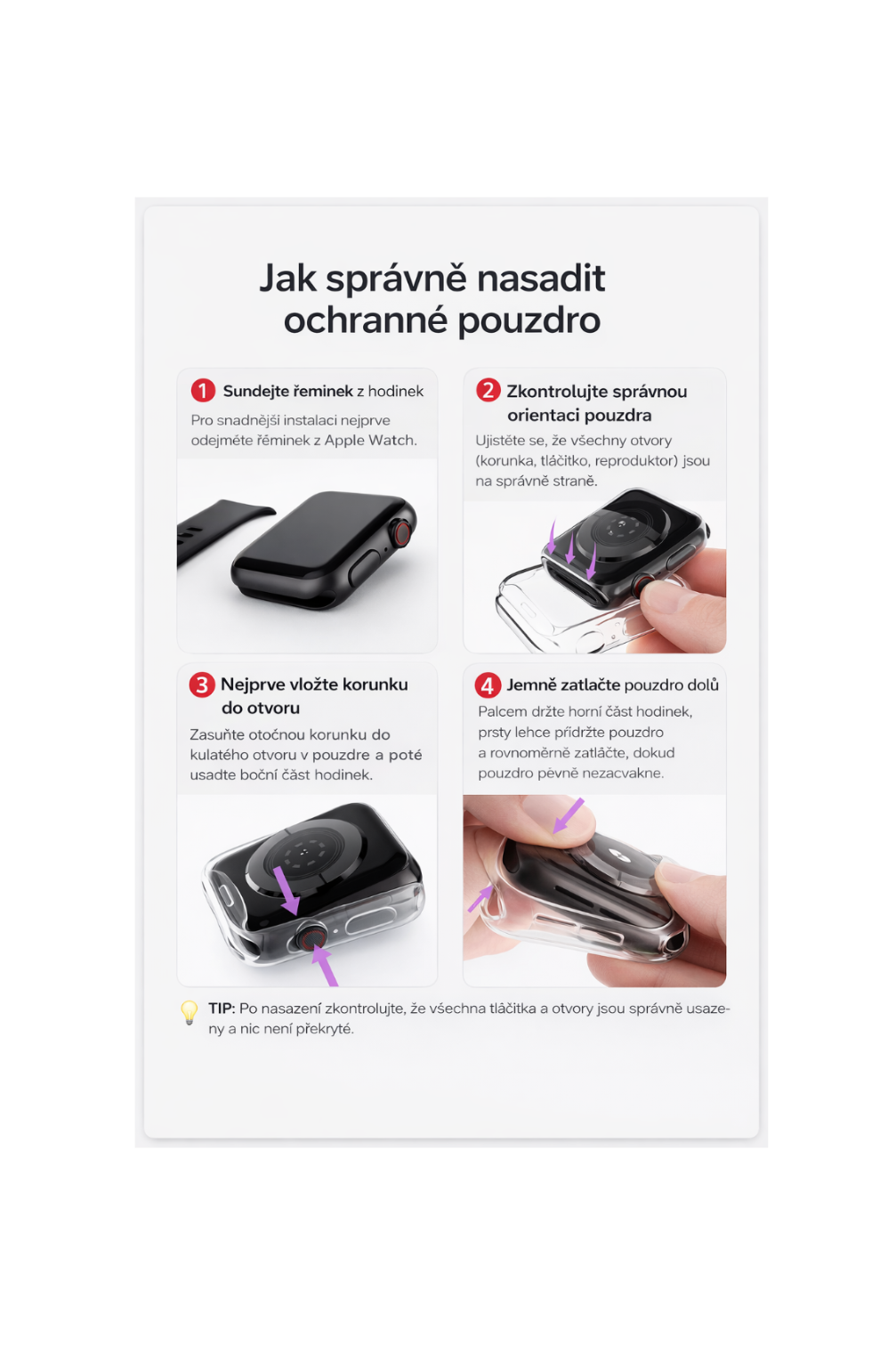 Silikonový obal na Apple Watch - pohled 4