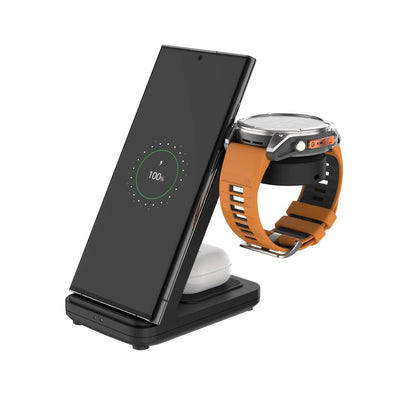 Stojánek pro Garmin s bezdrátovým nabíjením 3v1 FIXED - pohled 1