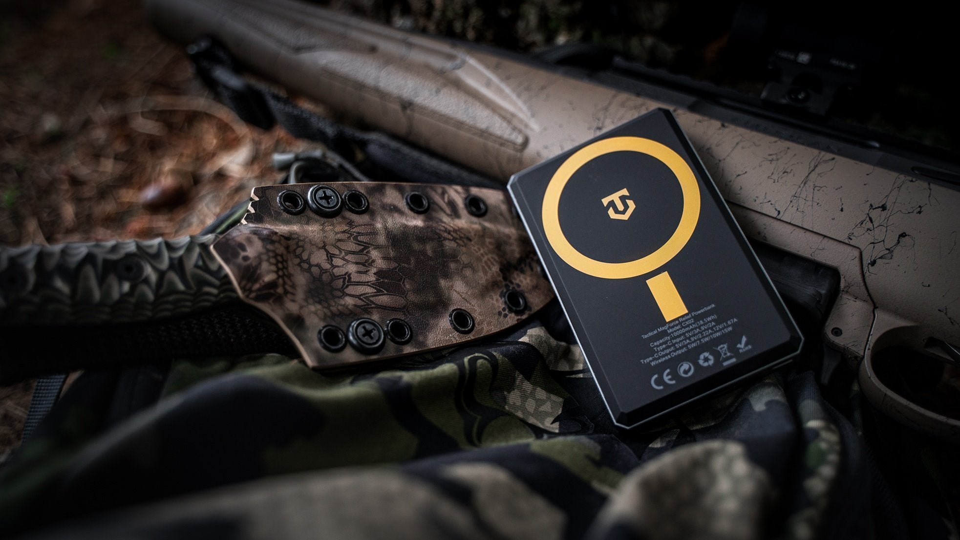 Tactical magnetická powerbanka 10000mAh ultratenká hliníková