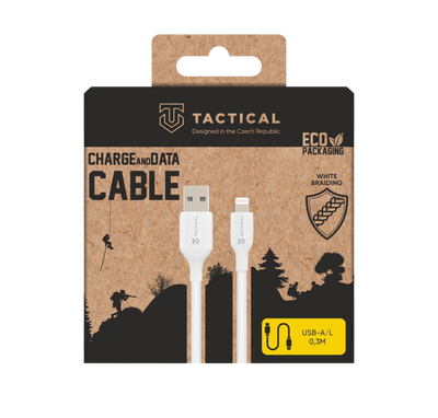 Tactical USB-A na Lightning 60W opletený kabel Stitch Thread - pohled 2