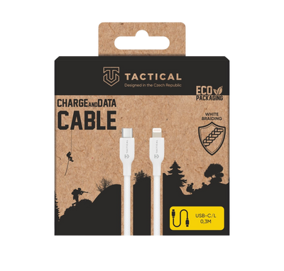 Tactical USB-C na Lightning 60W opletený kabel Stitch Thread - pohled 2