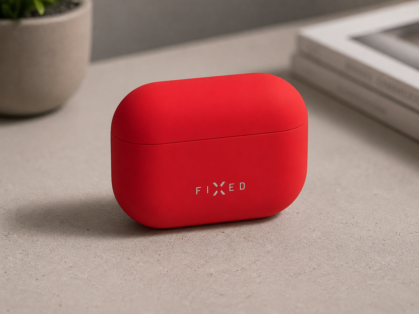 Ultratenké silikonové pouzdro FIXED pro Apple AirPods - pohled 1